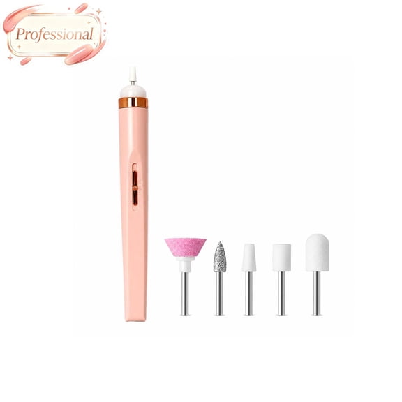 Cordless Electric Nail Drill Pen, USB Rechargeable Portable Electric Nail File, Manicure Pedicure Nail Grinder Tool for Grinding Polishing Cuticle Dead Skin Thick Nails, Compact Nail Buffer Machine