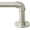 Brushed Nickel, variant on Industrial Wrap Around Black Curtain Rod, 1 Inch, for Windows 66 to 120, Adjustable Drapery Pole, Indoor/Outdoor Room Divider