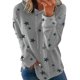 thumbnail image 1 of ICHUANYI Clearance Fashion Women Print Long Sleeve Comfortable Breathable Round-Neck Shirt Tops(Gray, XL) ICHUANYI WER2023081510174, 1 of 4