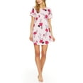 thumbnail image 1 of Flora By Flora Nikrooz Chemise de Nuit Isla pour Femmes (Rose, Medium), 1 of 2