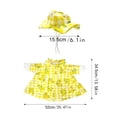 thumbnail image 3 of Summer Porch Goose Outfits for 23 Inch Lawn Statue | Lemon Costume for Plastic/Cement Statue, Duck Sculpture Clothes for Yard Patio Party Decoration, 3 of 8