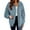 Navy, variant on Women's Casual Fleece Jacket, Full Zip Fuzzy Hooded Jacket, Soft Plush Outerwear, Oversized Winter Coat, Long Sleeve Casual Coat, Warm Loungewear, Pocket Detail Jacket Beige L