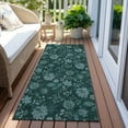thumbnail image 6 of Addison Rugs Chantille Indoor/Outdoor Transitional Floral Teal Washable Runner Rug, 2'3" x 7'6", 6 of 6