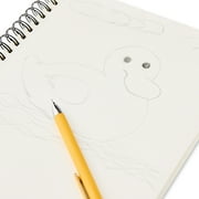Pen+Gear 12 x 9 Spiral Sketch Book, 75 Sheets of White, Acid Free, Perforated Premium Drawing Paper