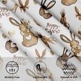 thumbnail image 3 of Happy Easter Gray and White Round Tablecloth Spring Bunny Table Cloth 60 Inch Grey Egg and Rabbit Table Cover Easter Holiday Tablecover Reusable Polyester for Kitchen Dining Home Outdoor Decoration, 3 of 6