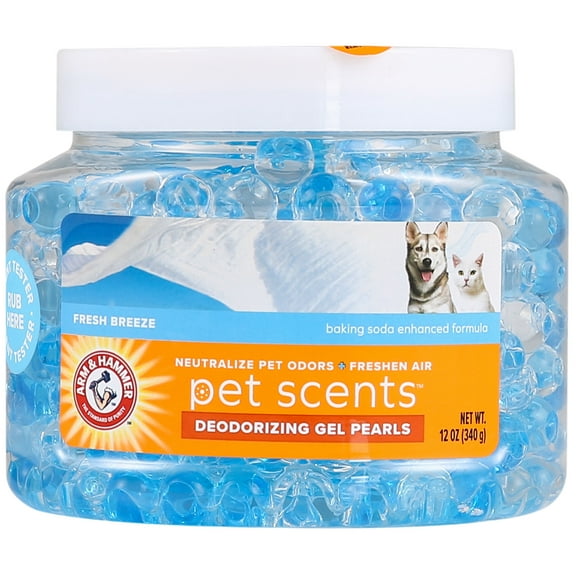 Arm & Hammer for Pets Air Care Pet Scents Deodorizing Gel Beads in Fresh Breeze, 12 oz