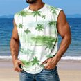 thumbnail image 3 of Yopmin Mens Beach Tank Tops Palm Tree Beach Sleeveless T Shirts Summer Tank Tops for Streetwear Vacation, 3 of 7