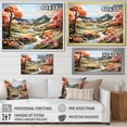 thumbnail image 4 of Designart "Cubic Horizon Landscape With A River I" Landscape Forest River Mountains Wall Art Prints, 4 of 7