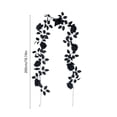 thumbnail image 3 of Gqtwoy Halloween Artificial Black Rose Garland, Spooky Decoration, Durable Cloth, Perfect for Mantels and Party Backdrops, Creepy Atmosphere, Haunted House Decor, 3 of 6