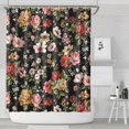thumbnail image 2 of Waterproof Pioneer Shower Curtain 84x72 Inch Polyester Unique Colorful Floral Shower Curtain for Bathroom Hotel Home Decor with 12 Plastic Hooks, 2 of 5