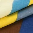 thumbnail image 3 of Unique Bargains Floral Printed Home Decor Striped Decorative Pillow Covers (2 Count) Blue Yellow 18" x 18", 3 of 6