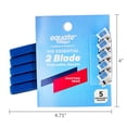 thumbnail image 6 of Equate 2-Blade Disposable Razors, Blue, 5 Count, 6 of 7