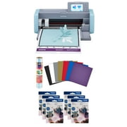 Brother ScanNCut SDX125e DIY Cutting Machine with Scanner, Adhesive Vinyl Sheets, Transfer Roll and 6 CADXBLD1 Replacement Blades