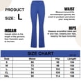 thumbnail image 2 of Pantalones de yoga estilo bota con cintura cruzada para mujer, pantalones de entrenamiento deportivos estilo bota sin perspectiva, 2 of 7