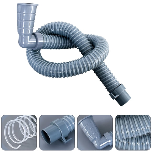 Phenofice 1Pcs Round PVC Dishwasher Drain Hose for Home Use 118in Length