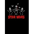 thumbnail image 2 of Boy's Star Wars Halloween Vader Skeletons  Graphic Tee Black Small, 2 of 5