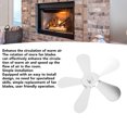 thumbnail image 4 of Stove Fan Blade, Wide Compatibility, Aluminum Alloy 5 Blades, Enhanced Hot Air Circulation Effect, Simple Installation, For Fireplace Fan, 4 of 8