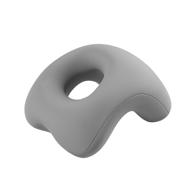 Almohada para la siesta, almohada de oficina, dispositivo de ayuda para dormir, almohada de espuma viscoelástica para reposacabezas, para la escuela, gris