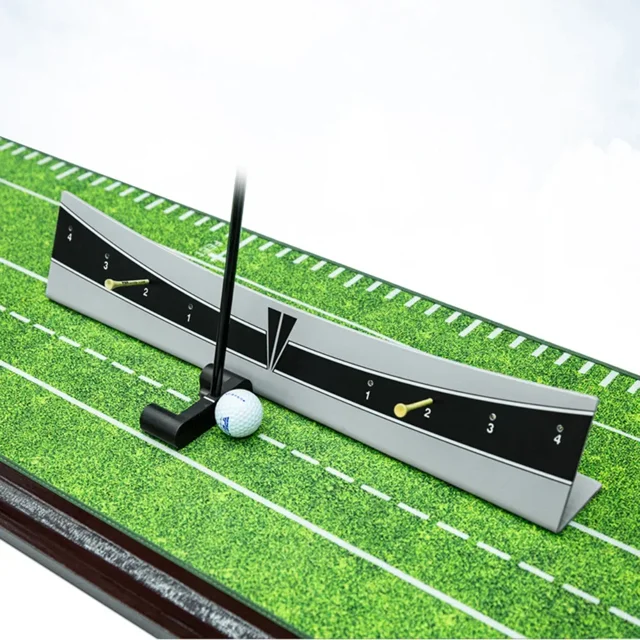 Golf Edge Putting Flat Rail, Golf Putting Arc, Golf Edge Putting Plane Rail Putter Trainer Putter Track Putter Plate Calibrates gray