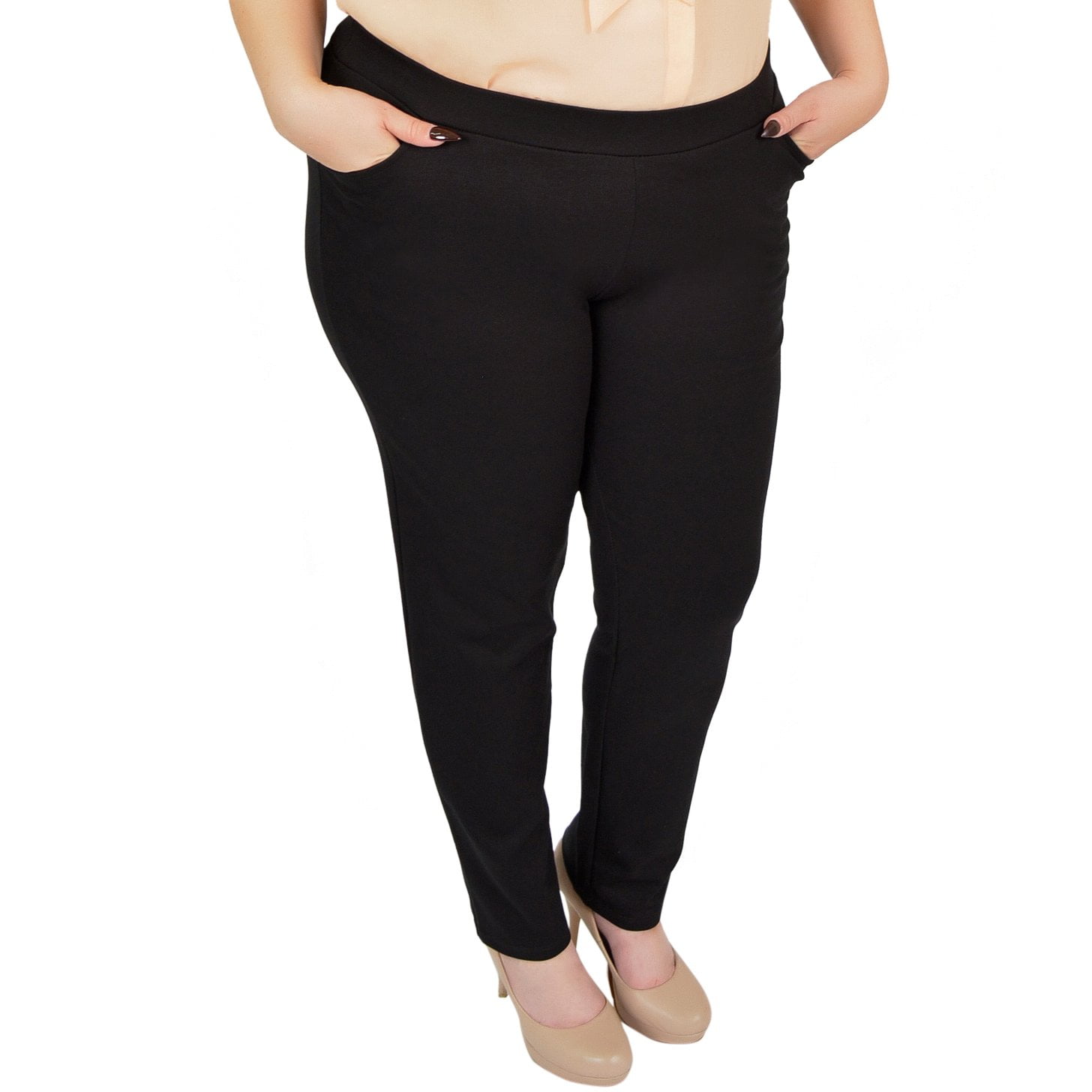 Stretch Is Comfort - Plus Size Comfortable Office Pants - X-Large (12 ...