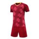 thumbnail image 3 of Odeerbi Conjunto de Uniformes de Entrenamiento de Fútbol de Malla Para Chicos Y Niñas Pantalones Cortos de Camiseta de Manga Corta Con Rayas Conjunto Atlético Seco Rápido Para 4-15 Años, 3 of 4