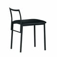 thumbnail image 1 of 17" X 19" X 26" Black Simple Upholstered Chair, 1 of 1
