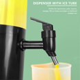 thumbnail image 2 of 1.5L Beer Dispenser Tower Easy Clean Integrated Tap with Ice Tube and LED Light Clear Beverage Tower, 2 of 5