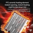 thumbnail image 4 of 500W Desktop Bear Heater, Indoor Small Space Heater, with PTC Safety Power Switch (Black), 4 of 5