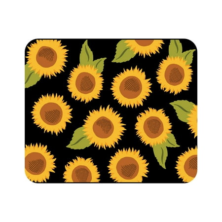 UPC: 0731969930373 | OTM Essentials Black Mouse Pad Sunflowers