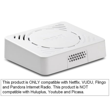 RCA Wi-Fi Streaming Media Player with 1080p HDMI & AV Outputs, Instantly Streams Movies & TV Shows, Netflix, Vudu, Pandora, Flingo, White, DSB876WU-WH (Non-Retail (Best Shows Streaming Now)