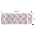 thumbnail image 2 of Floral Microwave Oven Cover, Romantic Rose Bouquets Fragrance of Love Petals Beauty Flourish Motif, Water Resistant Organizer with Pockets for Kitchen, 36" x 12", Pale Purple Green Beige, by Ambesonne, 2 of 4