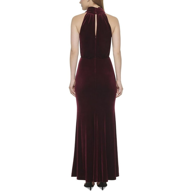 Mock neck evening clearance dress