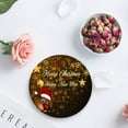 thumbnail image 4 of FMSHPON Marry Christmas Happy New Year Elk Set of 4 Round Coaster for Drinks, Absorbent Ceramic Stone Coasters Cup Mat with Cork Base for Home Kitchen Room Coffee Table Bar Decor, 4 of 6