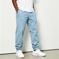 thumbnail image 7 of Men's Casual Baggy Sweatpants Casual Jogging Pants Elastic Waist Drawstring Open Bottom Workout Fall Outfits,loose Joggers Pants,fashion Streetwear, 7 of 7