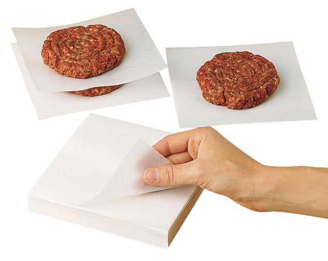 6" x 6" Hamburger Patty Cheese No-Stick Deli Waxed Paper Sheets 250 Pack 