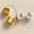 thumbnail image 1 of Pendientes de oro cuadrados Vintage de Plata de Ley 925 para mujer, pendientes de moda, joyería para prevenir alergias, accesorios de fiesta, regalo, 1 of 2