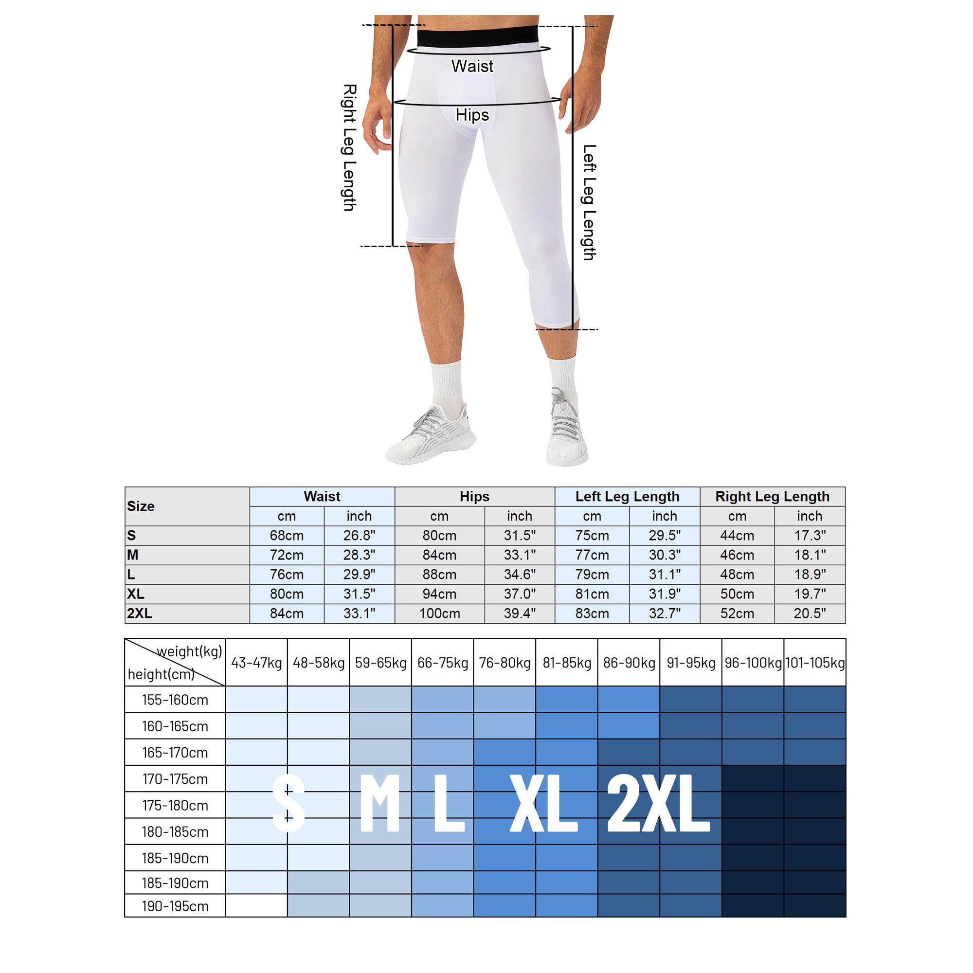 Hommes un Legging Jambe pour le Basket Ball Entrainement de Remise en Forme Collants Jambe Unique Respirante