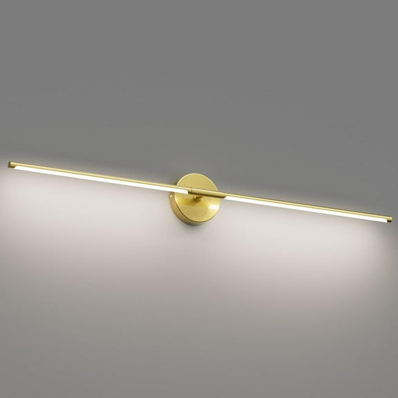 Ralbay 40inch Gold Modern Vanity Lights for Mirror,30W Bathroom LED Light Bar Wall Lighting Rotatable 360° 5000K White, 39.4 inch-30W