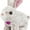 Grey bunny, variant on Bunny Easter Plush Toy, Jumping Spotted Rabbit Talking Hopping Ears Nose Moving Educational Plush Toy Singing Shaking Glowing Interactive Toy Sleeping Dolls, Soothing Easter Toys Electric for Kids