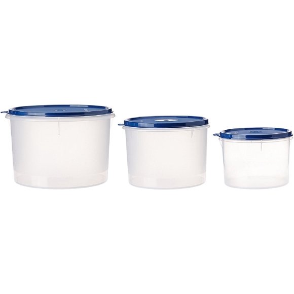 Juego de contenedores de almacenamiento Signoraware, 3 piezas, azul