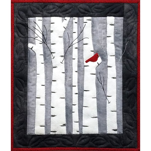 Rachel's Of Greenfield Wall Quilt Kit 13"X15"Birches