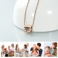 thumbnail image 3 of Constantlife Rose Gold Lock with Tree of Life Print Cremation Pendant Small Urns for Ashes Keepsake Mini Urn Necklace Memorial Jewelry, 3 of 3