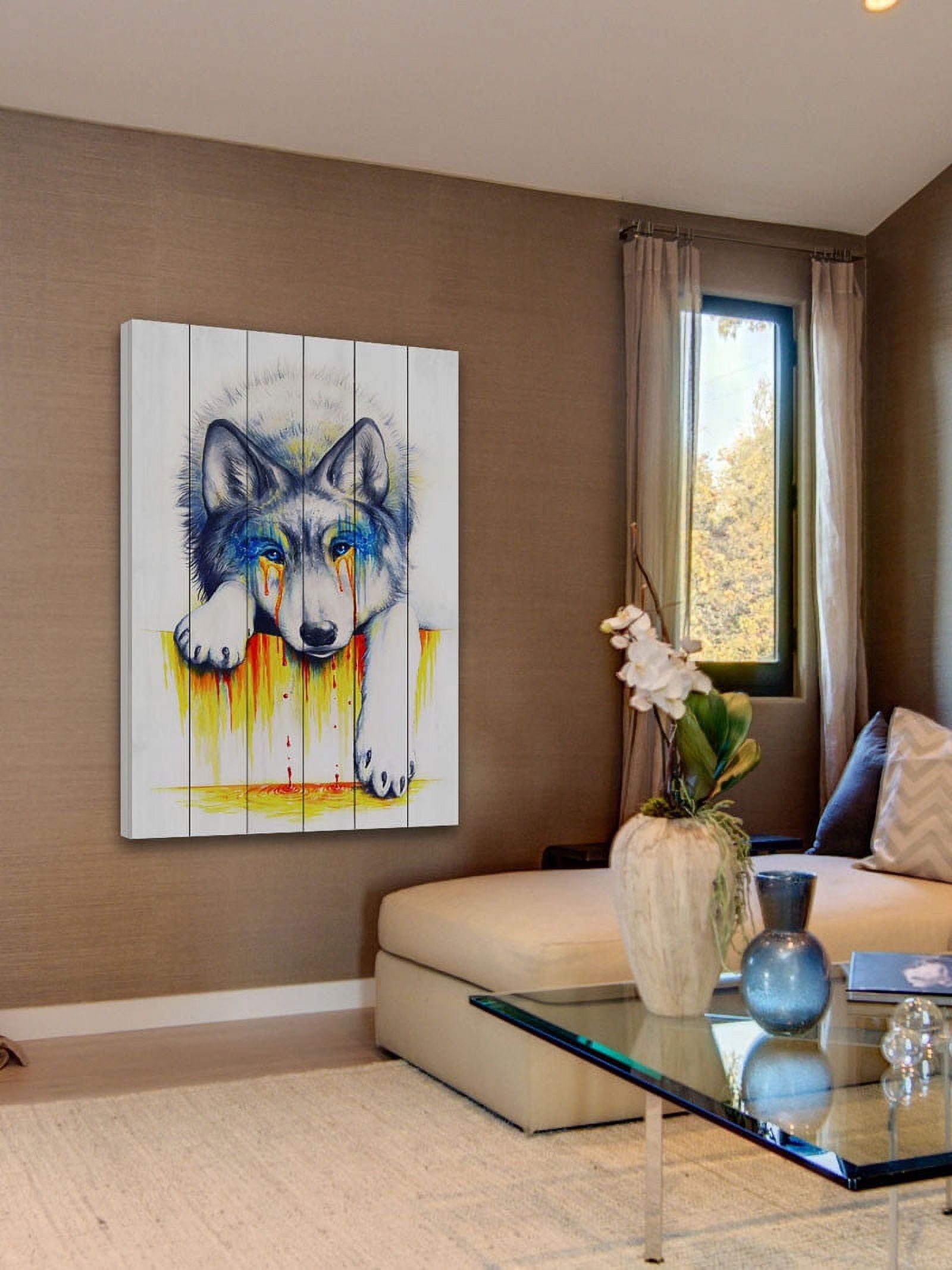 Marmont Hill "Drowning in Tears" Painting Print on White Wood