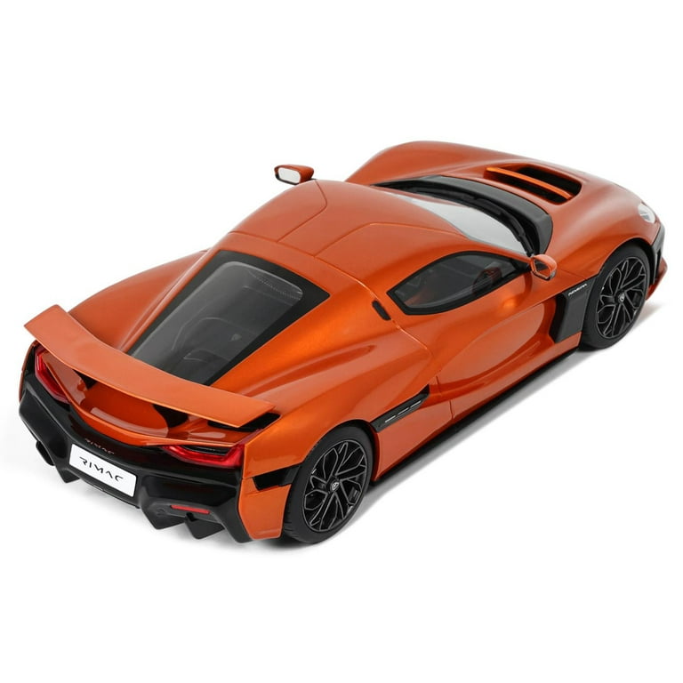 2021 Rimac Nevera Orange Metallic 1/18 Model Car by GT