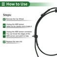 thumbnail image 7 of Unique Bargains ABS Wheel Speed Sensor ABS Sensor Anti-lock Braking System Sensor for Nissan 370Z 2009-2010 No.47910JK500 Front Left Right, 7 of 7