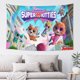 thumbnail image 1 of Tapiz de Super Kitties para colgar en la pared, tapiz artístico para decoración del hogar, 60 x 40 pulgadas, 1 of 5