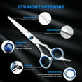thumbnail image 2 of MTUYELI Hair Cutting Scissors Set - Professional Stainless Barber Scissors Hairdressing Shears Kit for Women Men Kids Pet Barber Salon Home, 2 of 6
