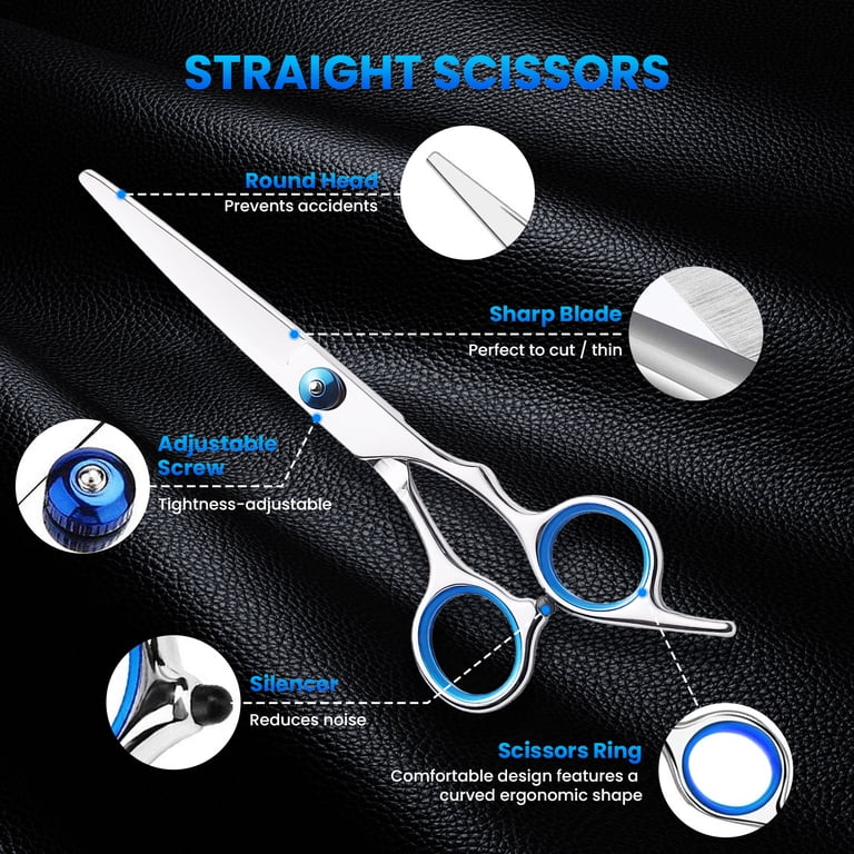 MTUYELI Professional Hair Cutting Scissors Set, 11 Pieces photo 2