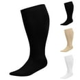 thumbnail image 2 of VISALY Wide Calf Compression Socks for Women and Men Circulation Plus Size Knee High Support Stockings, Calf Pressure Socks, Athletic Compression Socks (Beige, 7XL), 2 of 3