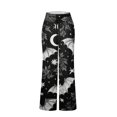 thumbnail image 5 of Women's Pajama Pants Soft Pj Pants Lounge Pajama Bottoms Pumpkin Print Comfy Stretch Drawstring Pajamas Wide Leg Pants Sleepwear Pjs Women, 5 of 7